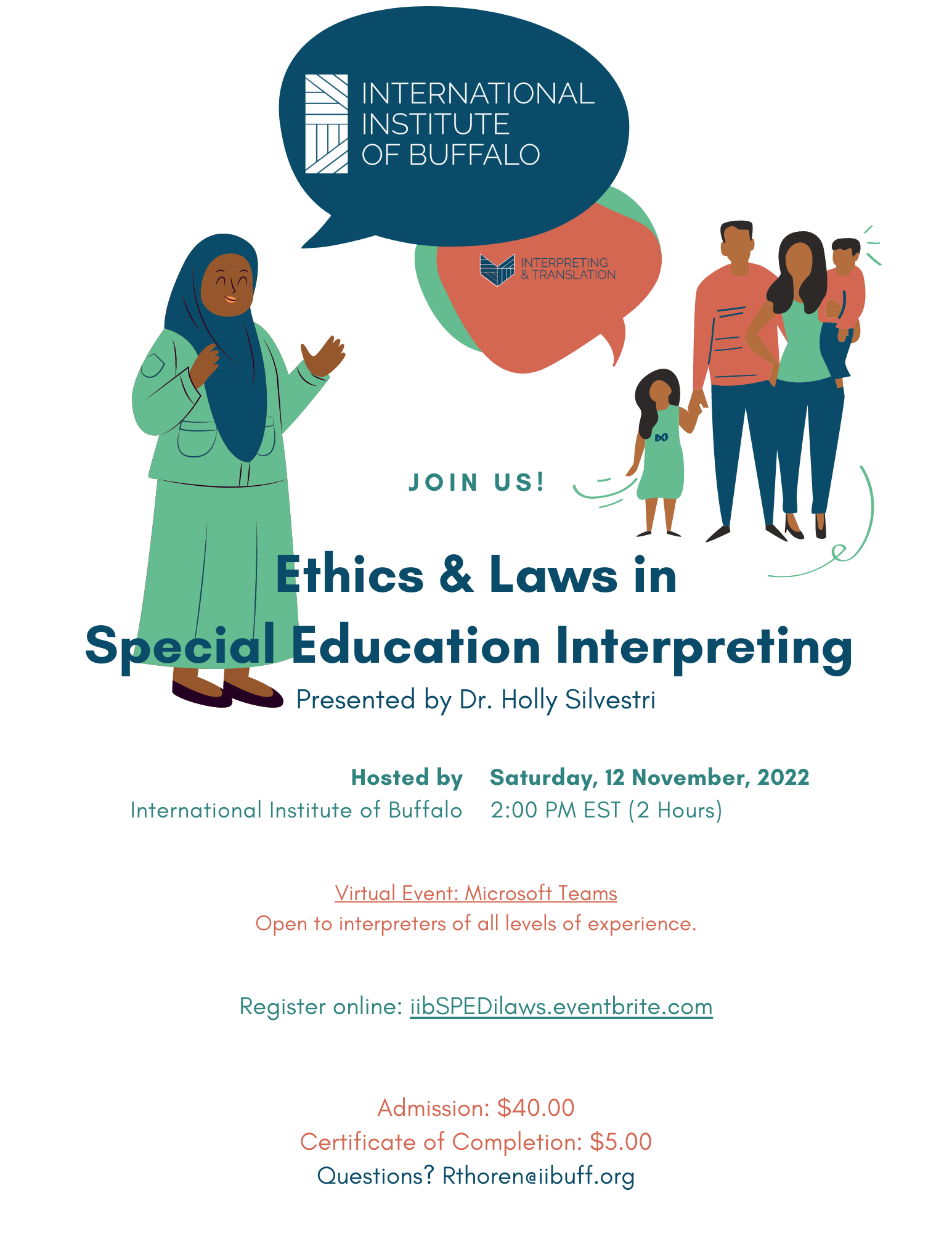 Ethics and Laws in Special Ed Interpreting https://www.eventbrite.com/e/ethics-laws-in-special-education-interpreting-by-dr-holly-silvestri-tickets-410020641777